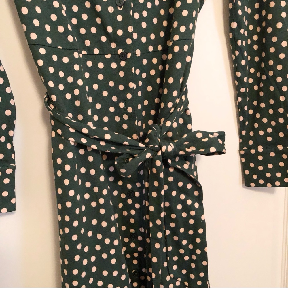 NWT Boden Marcia Jersey Shirt Dress Polka Dot 6R - Picture 4 of 7